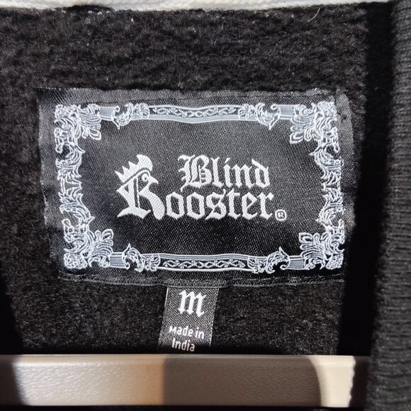 Blind Rooster Women's Sz M Black Tiger Crew Neck Sweatshirt Asian - Picture 6 of 6